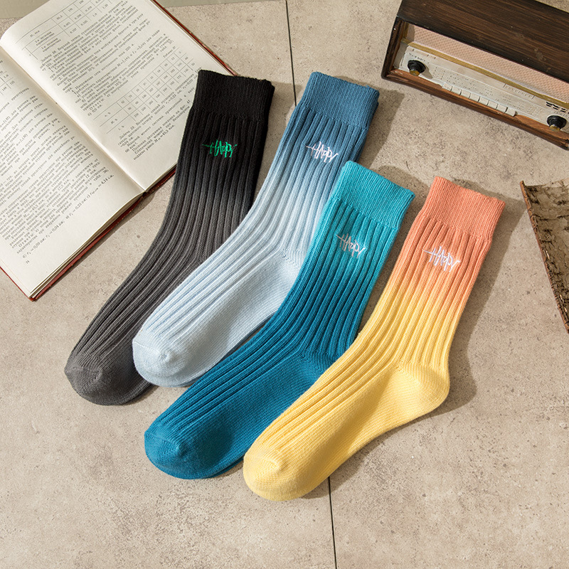 socks print sports custom logo black happy socks athletic woven costume sport socks