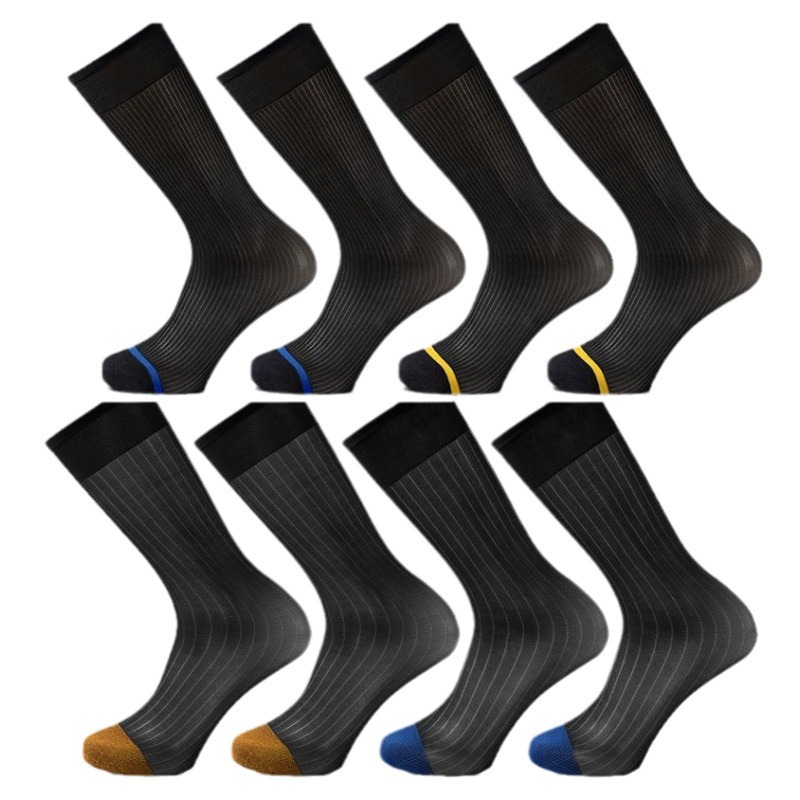Gentlemen's Socks Nylon Ice Silk Breathable Knee High Sheer Mens Socks