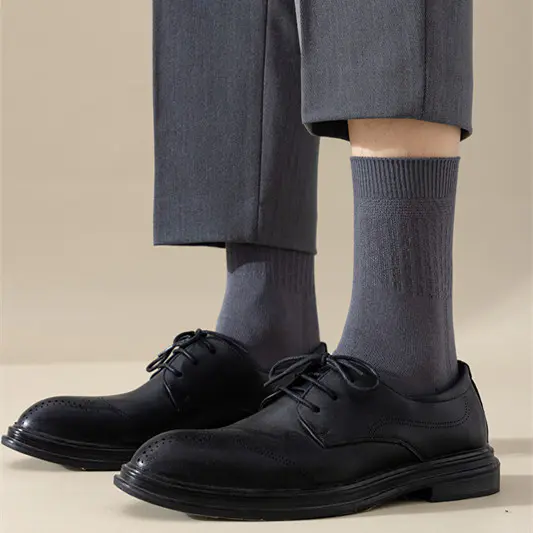 OEM Plain Business Office Classical Men Business Custom Bamboo Socks