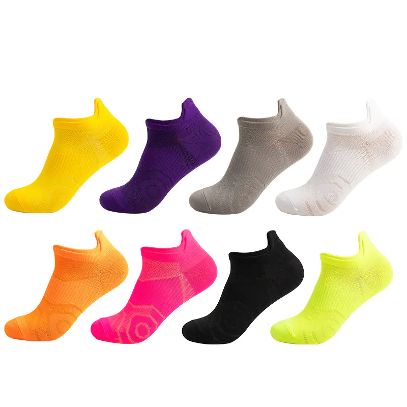 Chinese Socks Supplies Ankle Sports Solid Color Medias Polyamide Running Sock