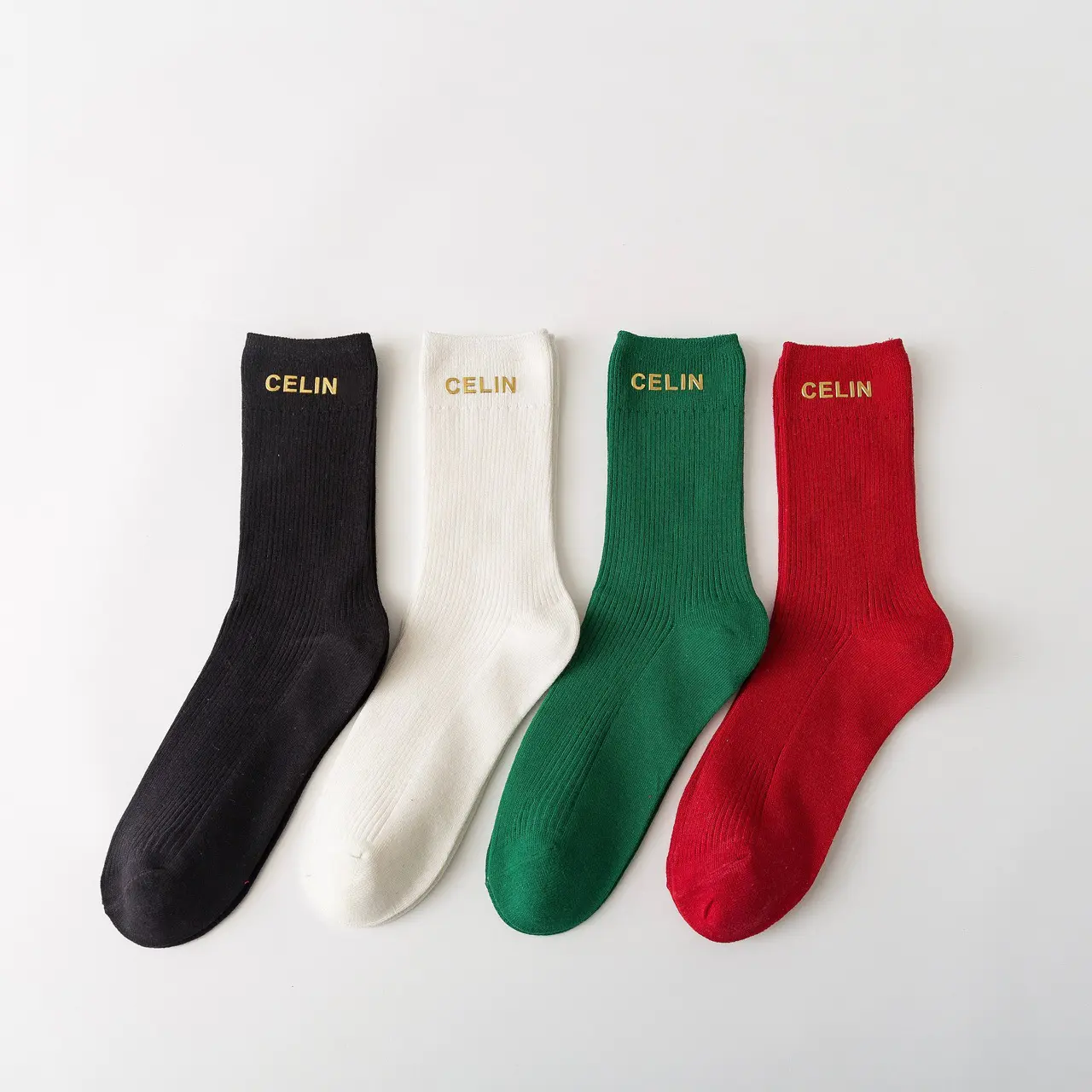 Wholesale Letter Crew School Middle Large Children Dress Socks for Women