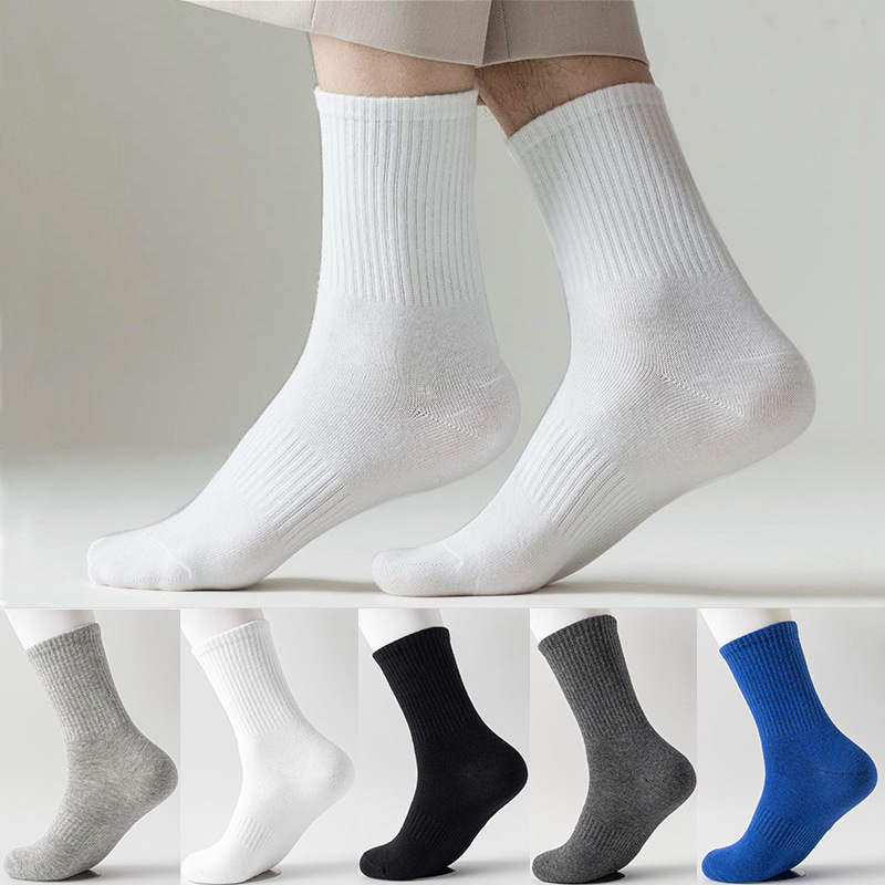 Wholesale Skate Crew Embroidery High Quality Men's Cotton Socks Athletic Sports Socks Custom Logo Socks