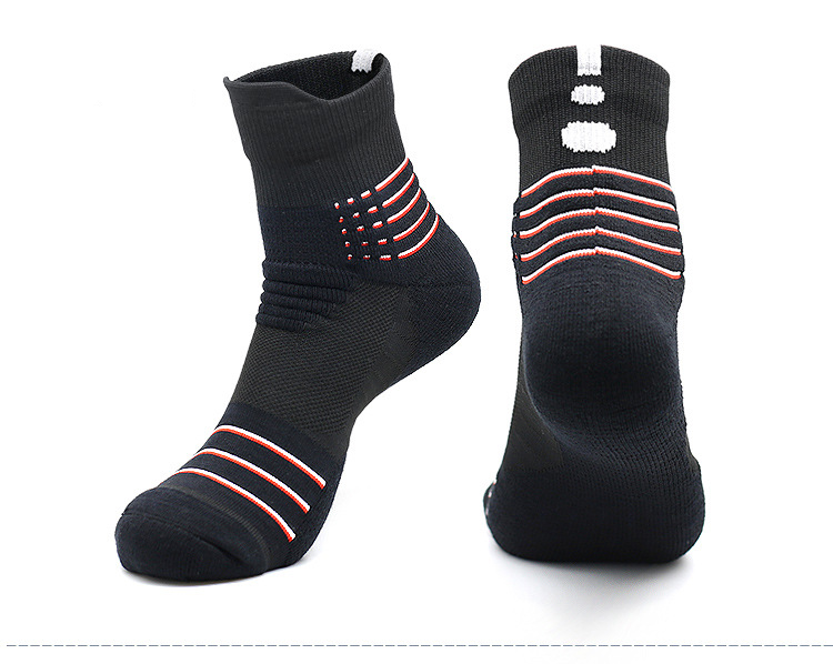 Chinese Socks Manufacturer Logo Elite Sports Men Basketball Sock Anti Slip Basket Ball Socks