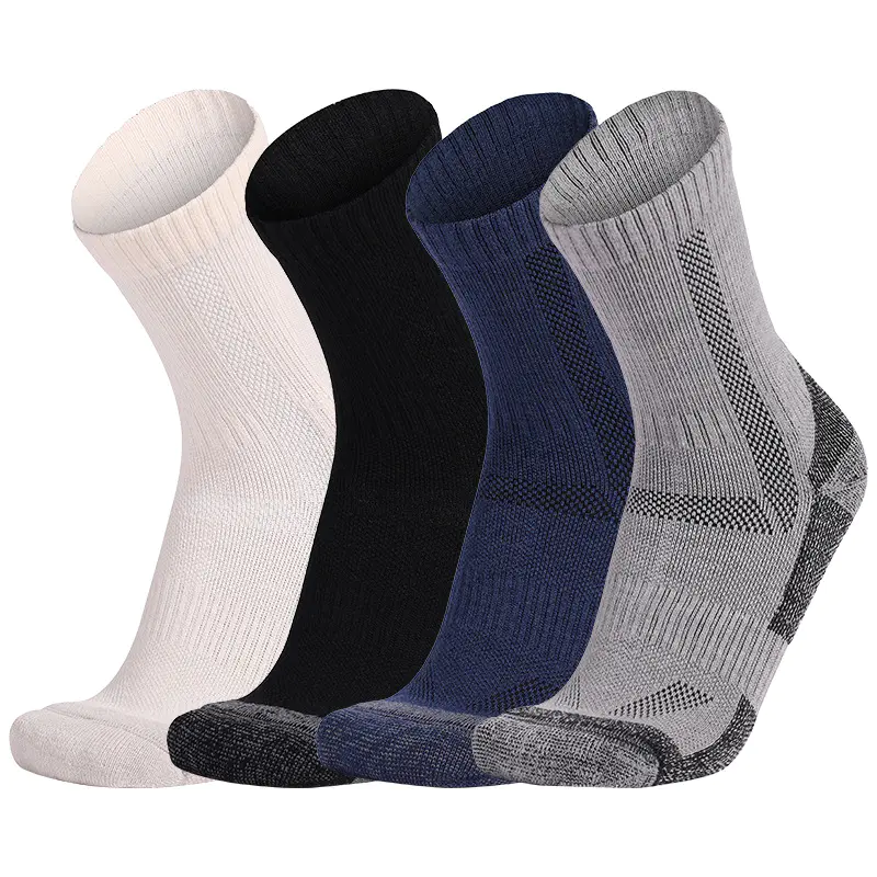 Wholesale Merino Wool Hiking Socks Cushioned Crew Work Outdoor Men Sports Socks