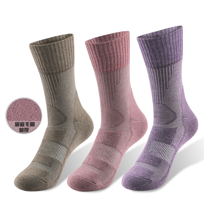 High Quality Oem Outdoor Warm Hiking Mountaineering Men Women Ski Crew Sport Merino Wool Socks