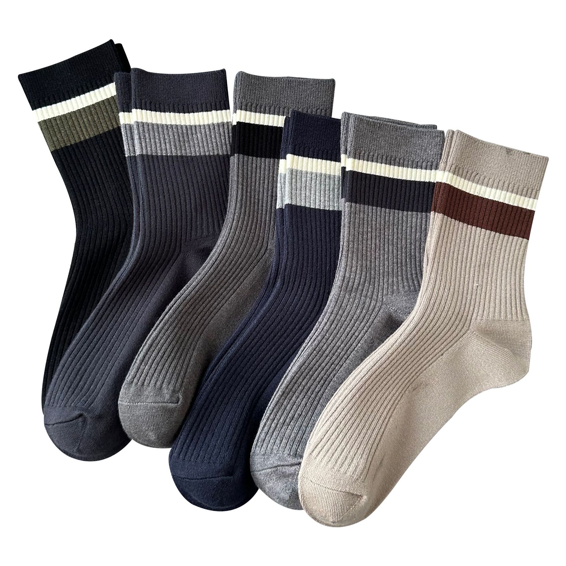 Fancy Luxury Comfortable Winter High Quality Stripe Cotton Men s Socks