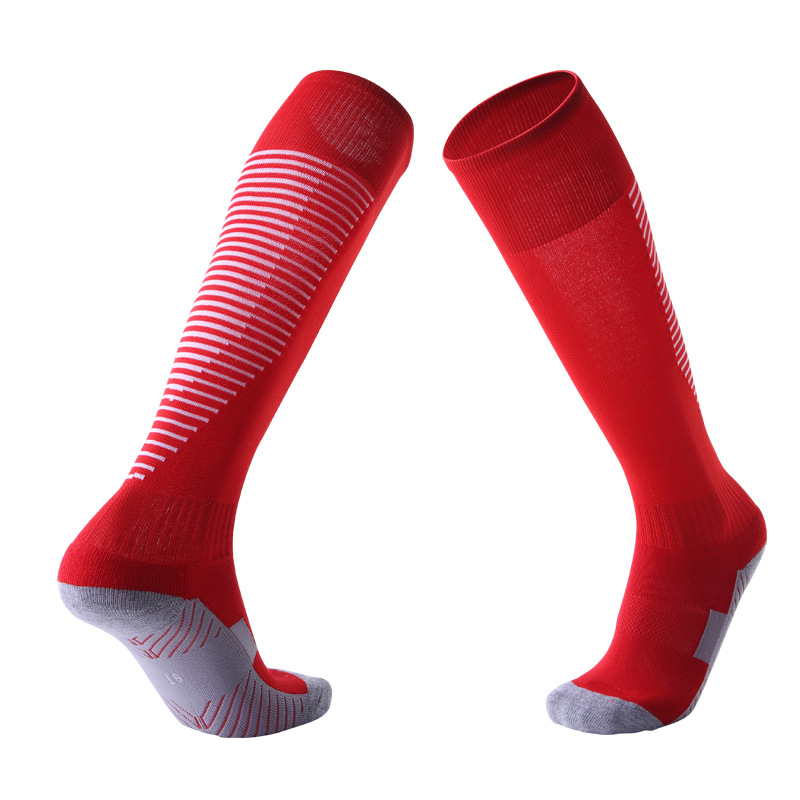 High Quality Professional Sportswear Soccer Sock Thickened Terry Sports Socks Breathable Anti Slip Custumized Soccer Socks