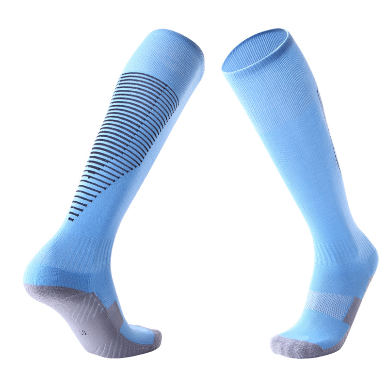 High Quality Professional Sportswear Soccer Sock Thickened Terry Sports Socks Breathable Anti Slip Custumized Soccer Socks