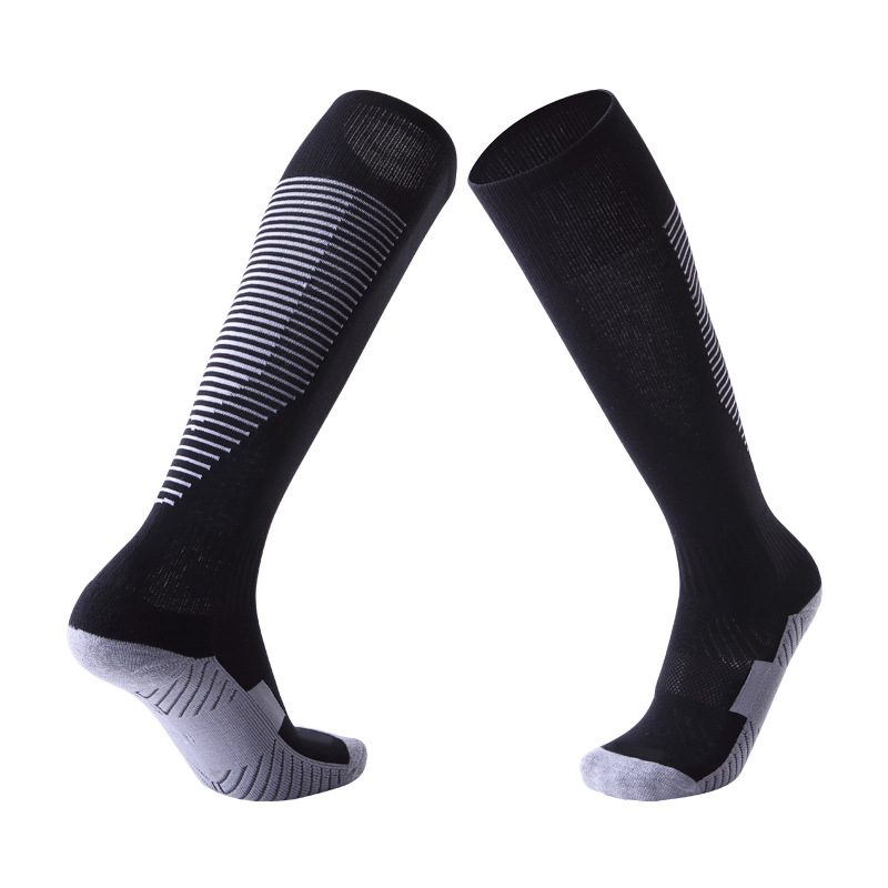High Quality Professional Sportswear Soccer Sock Thickened Terry Sports Socks Breathable Anti Slip Custumized Soccer Socks