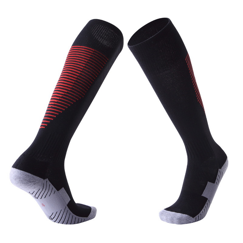 High Quality Professional Sportswear Soccer Sock Thickened Terry Sports Socks Breathable Anti Slip Custumized Soccer Socks
